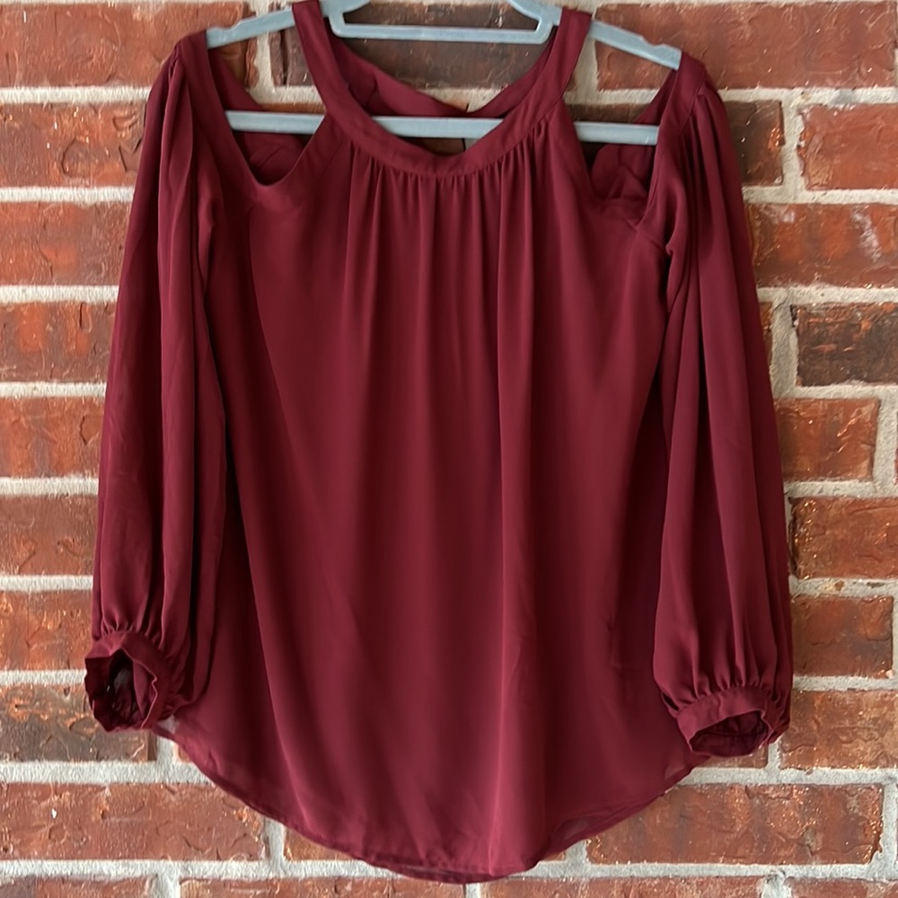 Naked Zebra Maroon Blouse - Texas A&M colors